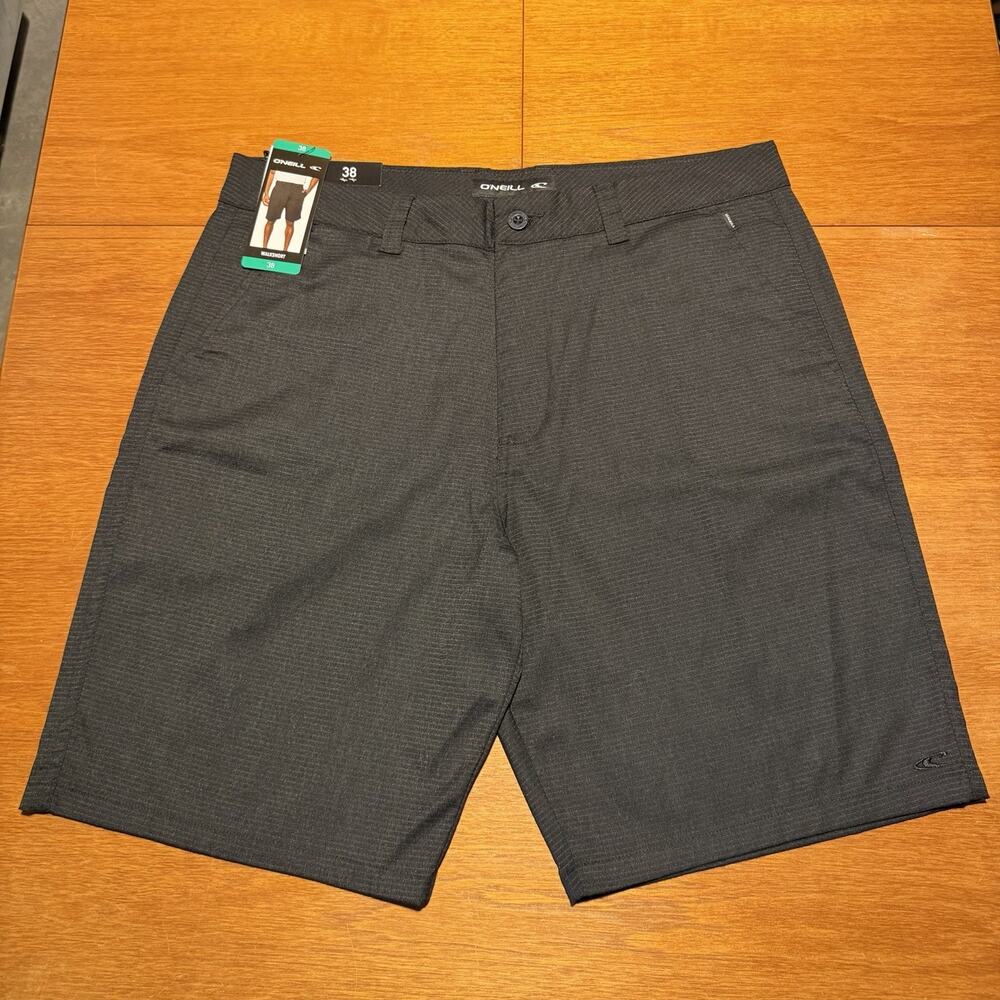 O'Neill Hybrid Walk Shorts Men's Size 38 Black 2 Way Stretch Performance NWT